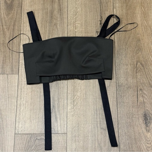 Zara Wool Blend Strappy Crop Top Women’s Small - Picture 1 of 4
